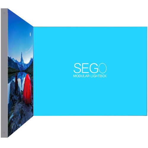SEGO'Light Silicone Edge Graphics (SEG) Modular Lightbox Display Configuration B Double-Sided (Graphic Package)