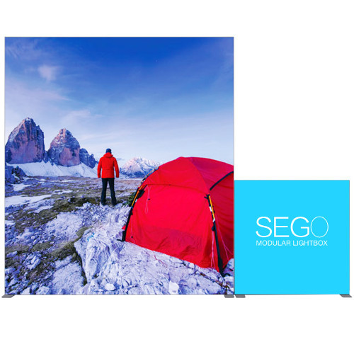 SEGO'Light Silicone Edge Graphics (SEG) Modular Lightbox Display Configuration D Double-Sided (Graphic Package)