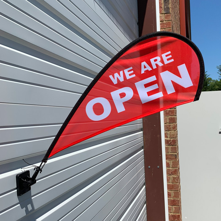 Magnetic Mini Wing Flag / Mini Teardrop Flag
