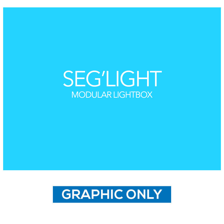 9.8 x 7.4ft SEG'LIGHT Silicone Edge Graphics (SEG) Modular Lightbox Display Single-Sided (Graphic Only)