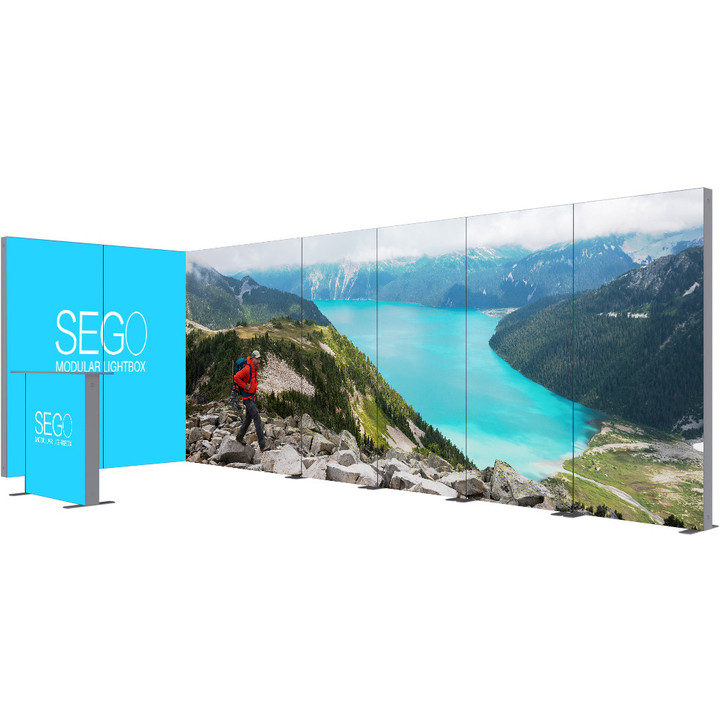SegLight Silicone Edge Graphics (SEG) Modular Lightbox Display Configuration H Double-Sided (Graphic Package)