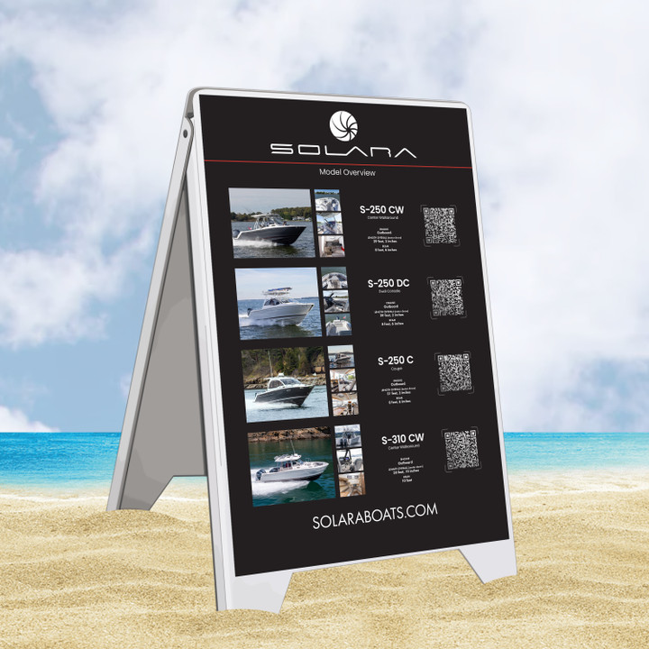 Solara PVC A-Frame Sign Solara PVC A-Frame Sign
