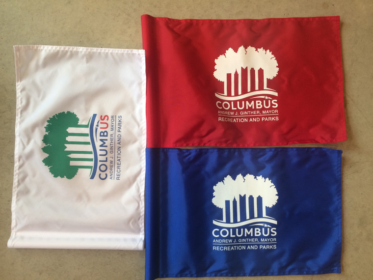 Enhance your golf course's charm and functionality with our Custom FLEX Printed Golf Pin Flags.