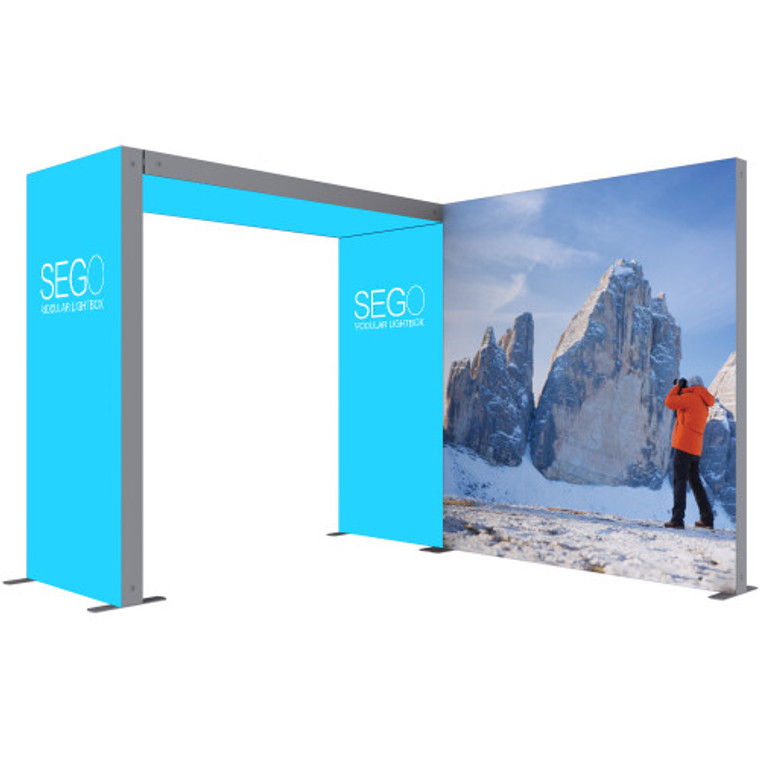 SEGO’Light Silicone Edge Graphics (SEG) Modular Lightbox Display Configuration C Double-Sided (Graphic Package)