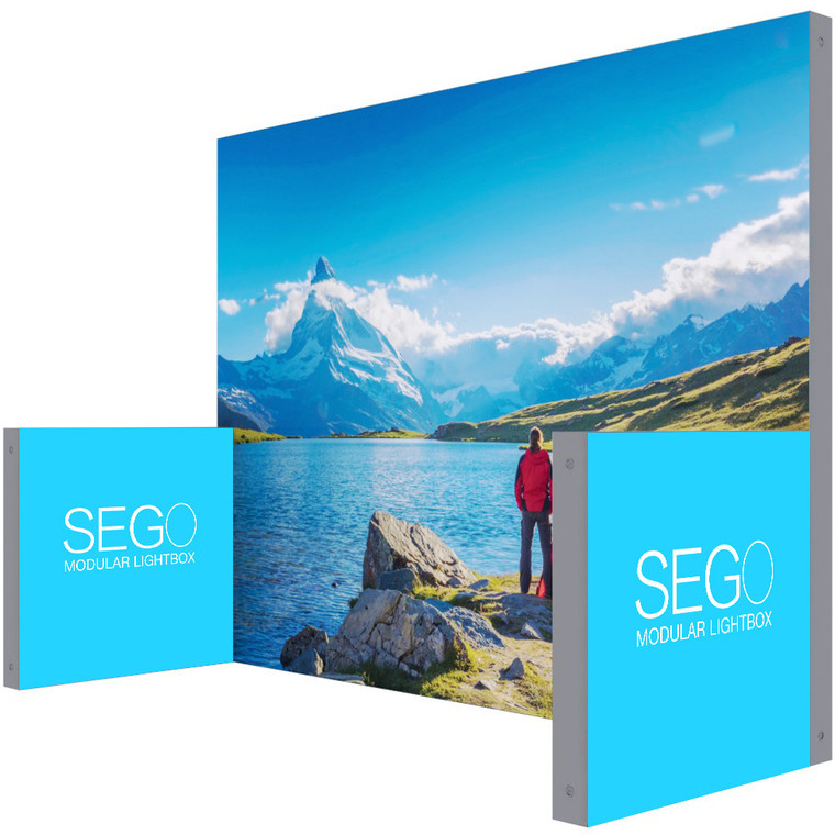 SEGO'Light Silicone Edge Graphics (SEG) Modular Lightbox Display Configuration E Double-Sided (Graphic Package)