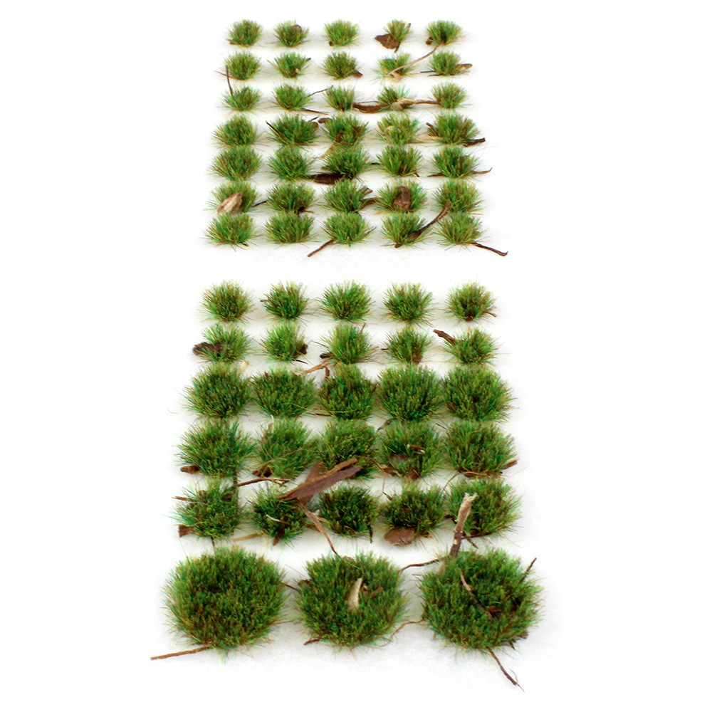 6mm Static Grass Tufts X 68 For Wargame Scenery & Battleboards - WWScenics UK