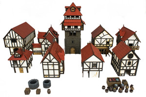 Medieval Town Complete Township (Painted or Unpainted) Medieval Town Complete Township (Painted or Unpainted)
