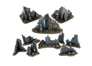 War-Torn City Rubble and Building Set War-Torn City Rubble and Building Set