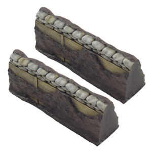 Trench System Straight Damaged Section Type 2 - Pack of 2 Trench System Straight Damaged Section Type 2 - Pack of 2