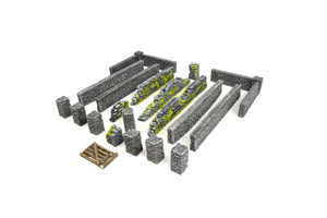 World at War Stone Wall and Pillar Sections Large Set World at War Stone Wall and Pillar Sections Large Set