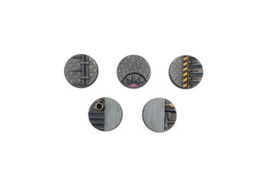 Alien Invasion Bases 5 x 25mm Alien Invasion Bases 5 x 25mm