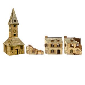 Normandy Buildings | Set of 4 Normandy Buildings | Set of 4