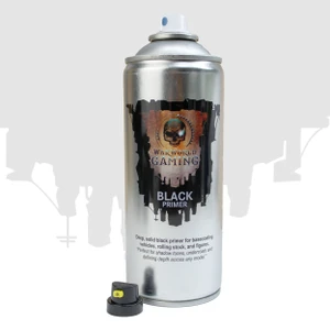 WWG Black Primer Spray 400ml – Matt Base Coat for Miniatures & Models
