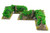 Battle Bocage Corner Sections x 2
