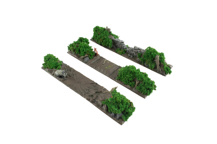 Battle Bocage Damaged Wall Mixed Sections x 3