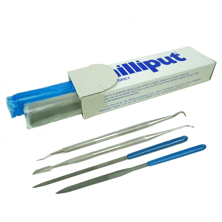 Fine Grade Silver-Grey Milliput Sculpting Kit