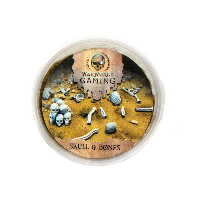 Skull & Bone Basing Kit – Army Fine Dead Sand 180ml + Resin Bones – 28mm Wargaming | War World Gaming