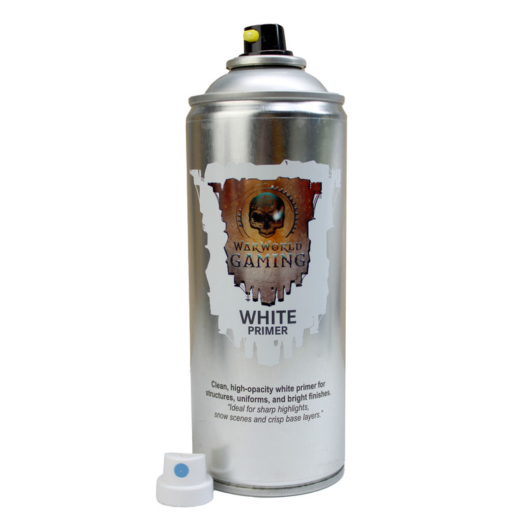 White Primer Spray 400ml – Matt Base Coat for Miniatures & Models