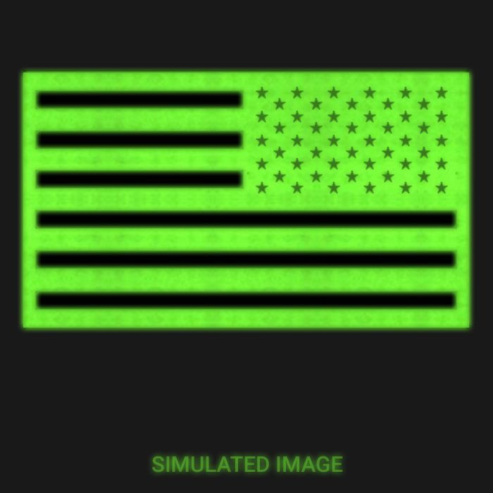 IR Reversed American Flag Patch - Night Vision Patch | Kel-Lac