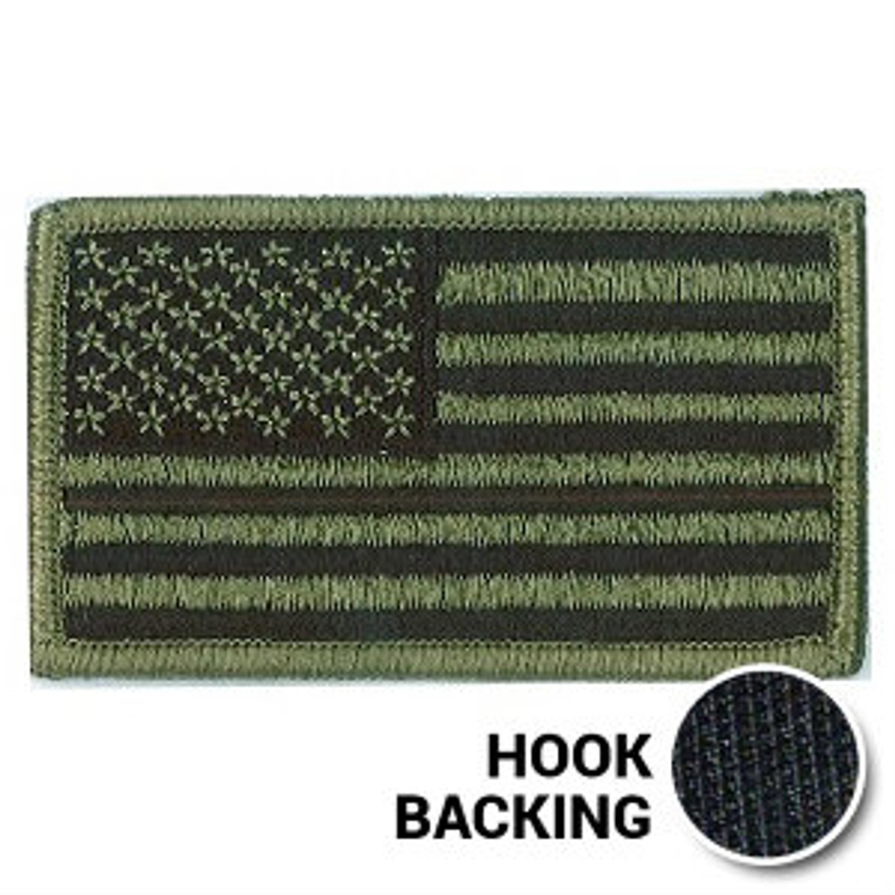 American Flag Velcro Patch (OD Green)