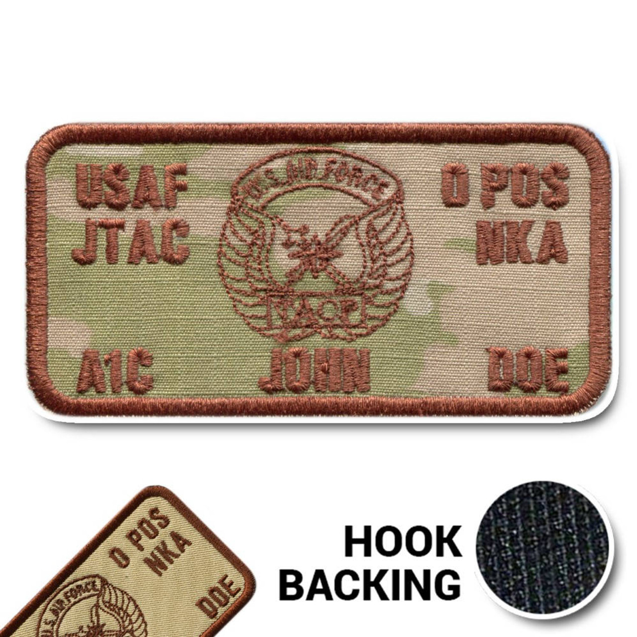 TACP + JTAC Flight Suit Custom Name Badge