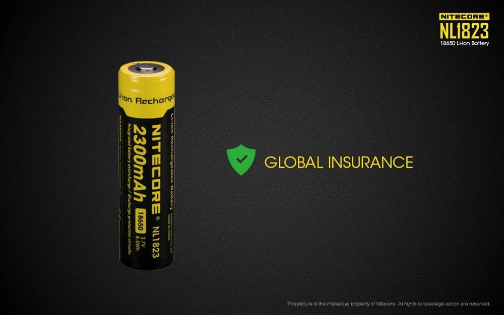 NITECORE NL1823 - 2300mAh Rechargeable Battery - Kel-Lac Uniforms