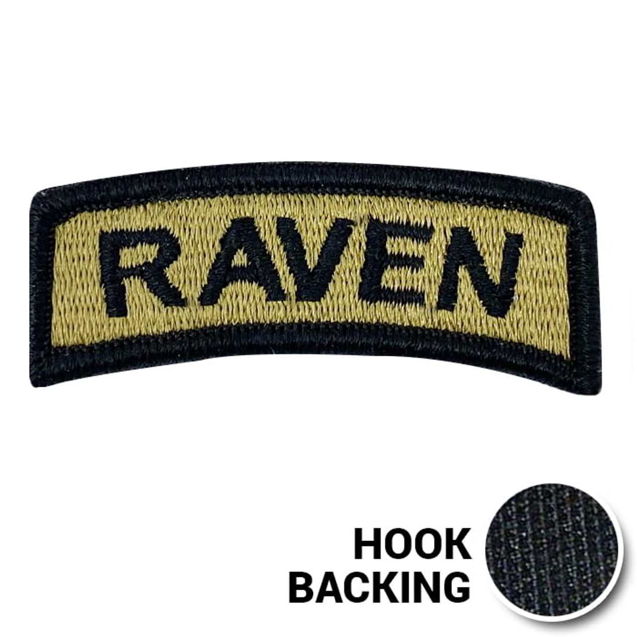 Embroidered Tab Patch - Raven - OCP, Bagby + Black Border