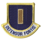 Defensor Fortis Flash patch with 2nd Lt rank for Security Forces beret