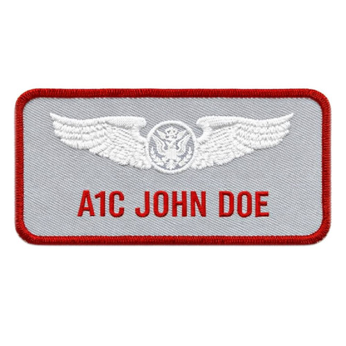 KEL-LAC® Velcroed® Flight Suit Name Badge - Travis AFB, Aircrew (1 Line)