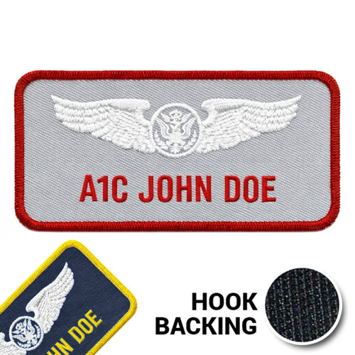 KEL-LAC® Velcroed® Flight Suit Name Badge - Travis AFB, Aircrew (1 Line)