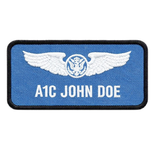 KEL-LAC® Velcroed® Flight Suit Name Badge - Dover AFB, Aircrew (1 Line)
