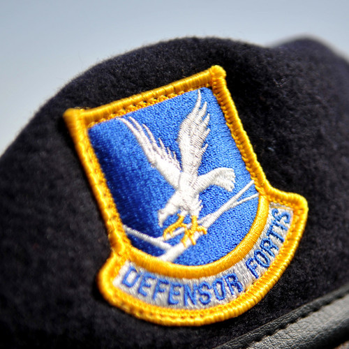 USAF Security Forces Beret with Defensor Fortis emblem