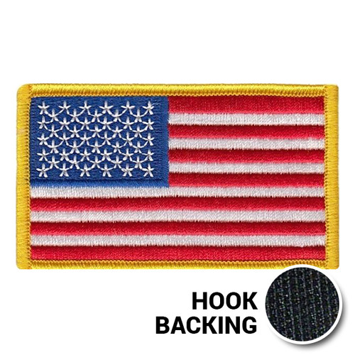 Full Color Reverse US Flag Patch