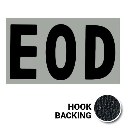 EOD IR Duty Identifier Tab Patch with hook backing