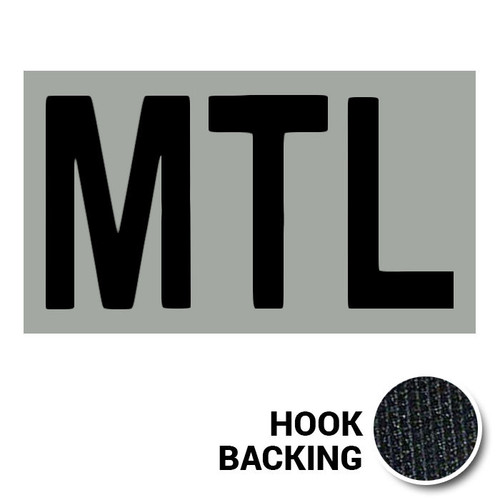 MTL IR Duty Identifier Tab Patch with hook backing
