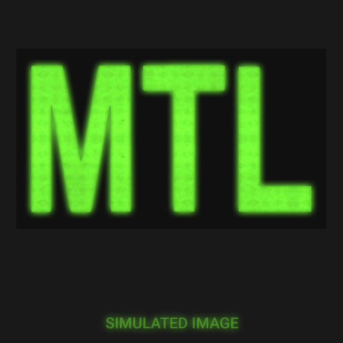 MTL IR Duty Identifier Tab Patch with hook backing