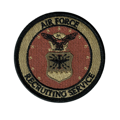 Air Force Recruiting Service Patch, Embroidered - OCP (w/ Hook Back)