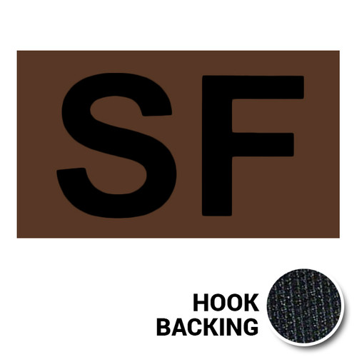 SF IR Duty Identifier Tab Patch with hook backing