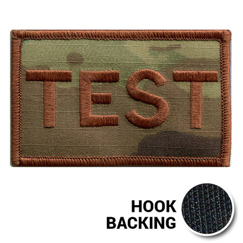 USAF Spice Brown Multicam OCP TEST Duty Identifier Tab Patch