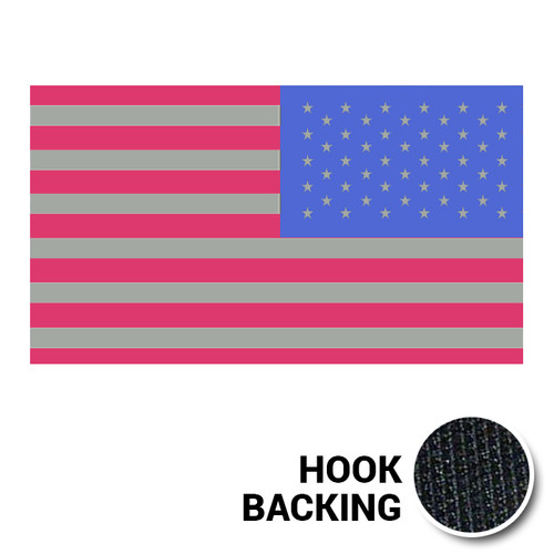 IR Reversed American Flag Patch - Night Vision Patch | Kel-Lac