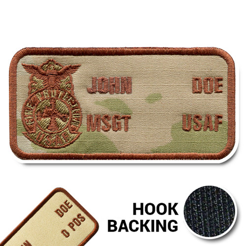 SHERIFF U.S. AIR FORCE 　シリアルナンバー36/50 Security Forces ABS-G / Flight Suit Name Badge | Kel-Lac