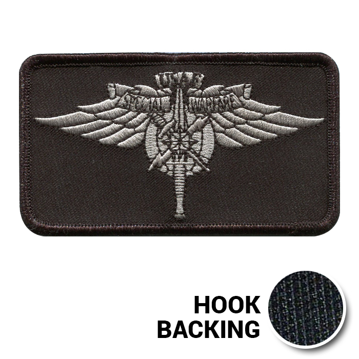 AFSPECWAR Patch - Black (w/ Hook Back)