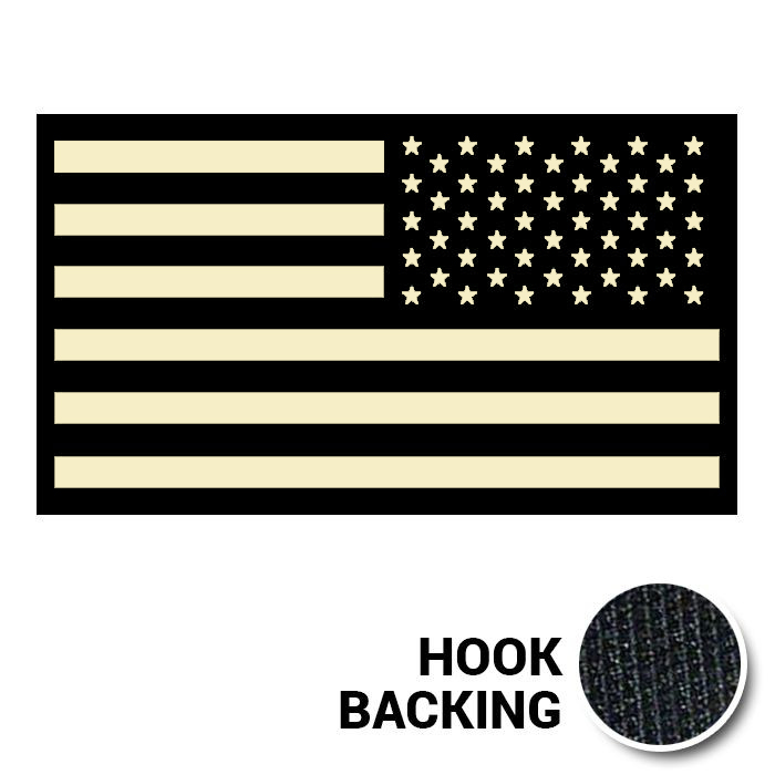 IR Reversed American Flag Patch - Night Vision Patch | Kel-Lac