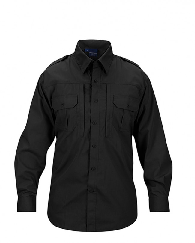 Propper Men's Long Sleeve Tactical Shirt in Black