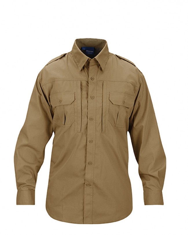 Propper Men's Long Sleeve Tactical Shirt in Coyote