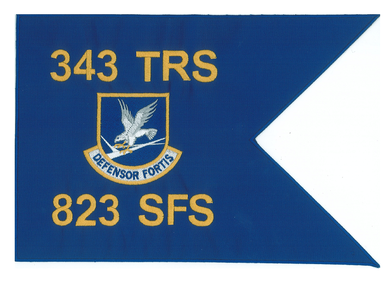 Custom embroidered SFS pennant flag