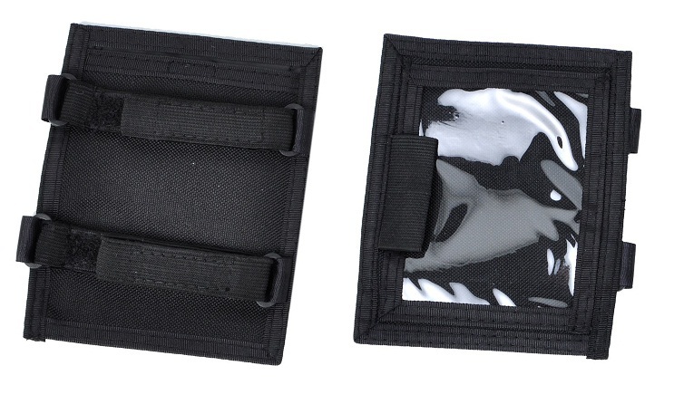 Front and back of Black Armband ID Wallet