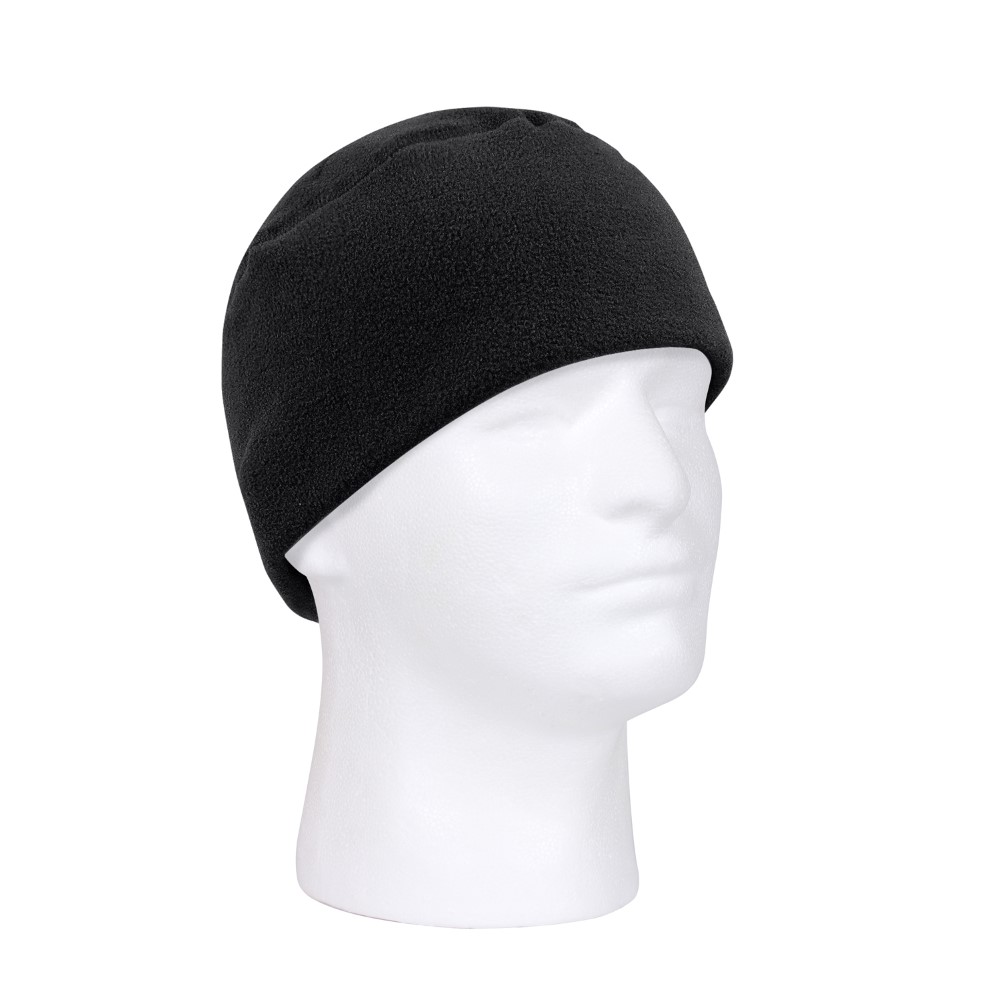 Rothco Polar Fleece Watch Cap in Black - Front