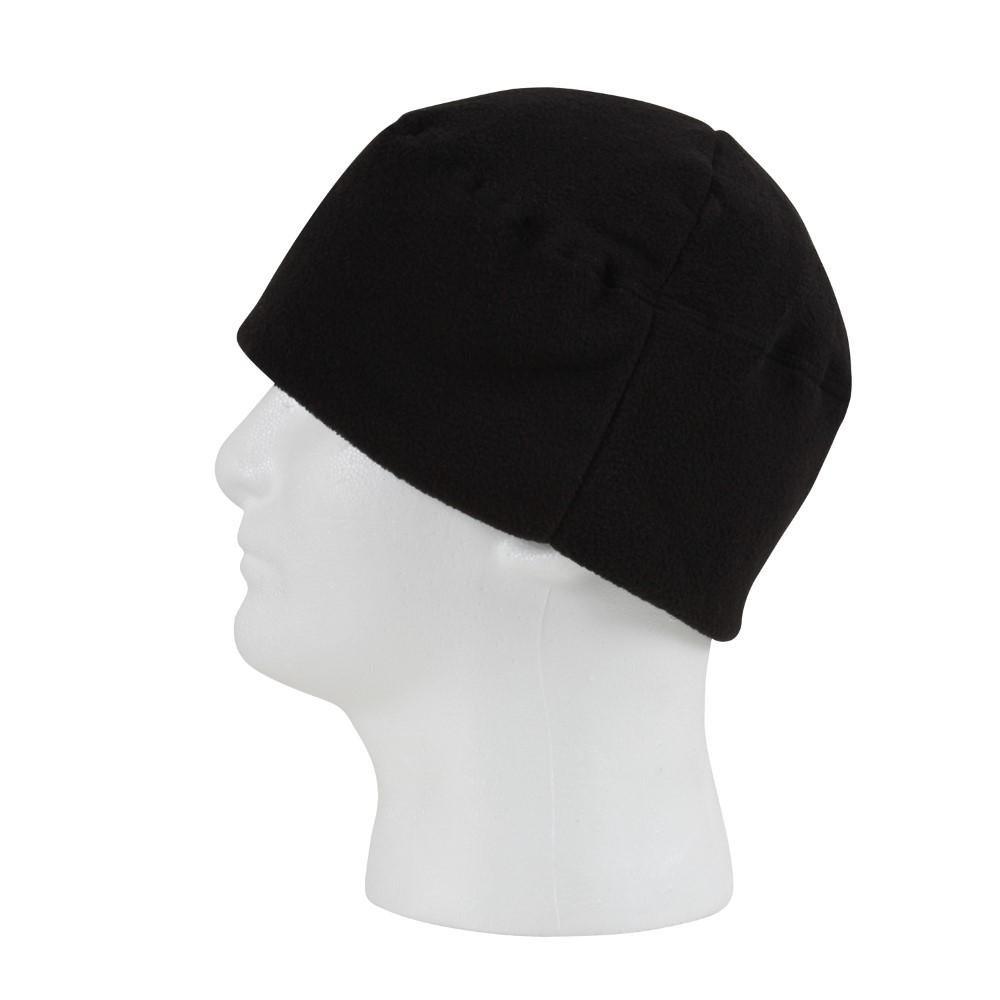 Rothco Polar Fleece Watch Cap in Black - Side