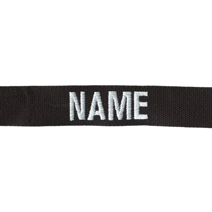 KEL-LAC® NAME Tapes - Black (w/ Hook Back)
